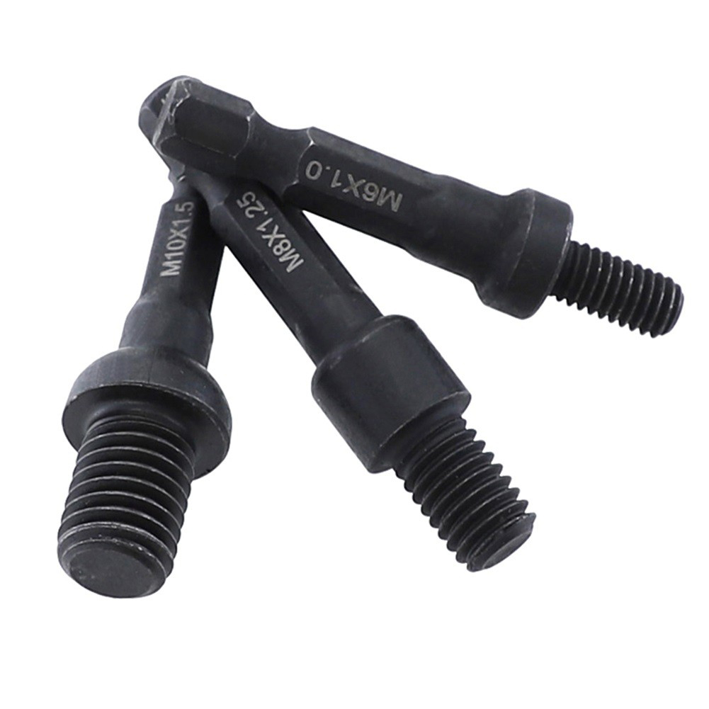 Power Tools Underwater - 3 adet soket adaptörü M6/M8/M10 Cr-Mo