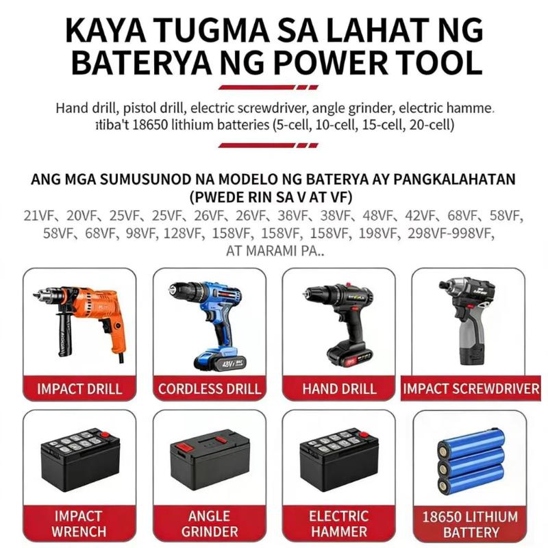 Power Tools For Construction Work - 21V Evrensel Lityum Pil Şarj Cihazı