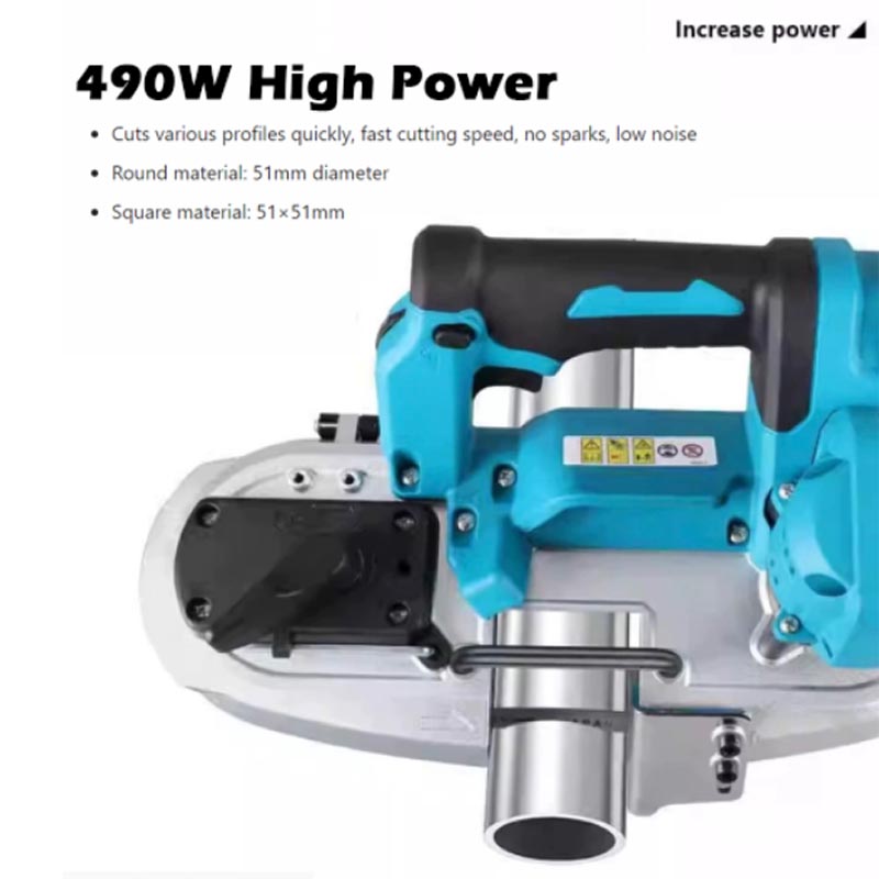 Power Tools Band - 490W Taşınabilir Fırçasız Şerit Testere Kablosuz
