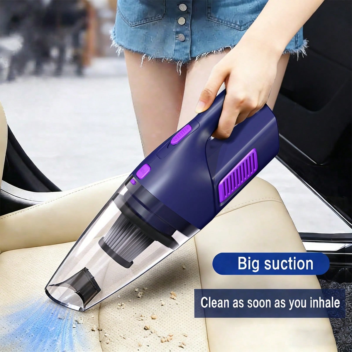 Power Tools For Home - CascadeVac El Tipi Araç Süpürgesi, Güçlü