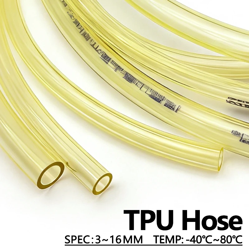 Power Tools Yellow - 50cm/1/2/3M Sarı TPU Yakıt Gaz Hattı
