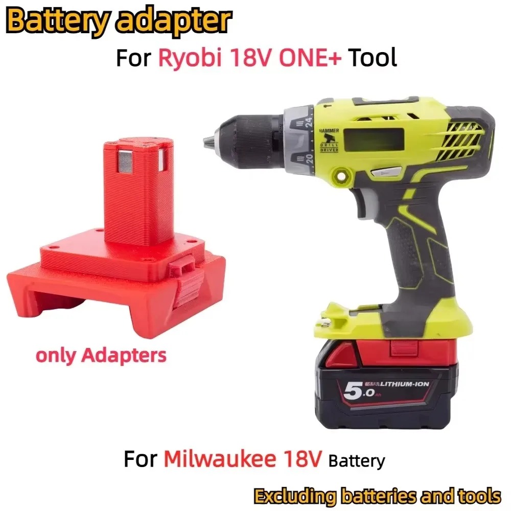 Power Tools Ryobi - Milwaukee 18V Lityum İyon Batarya Adaptörü