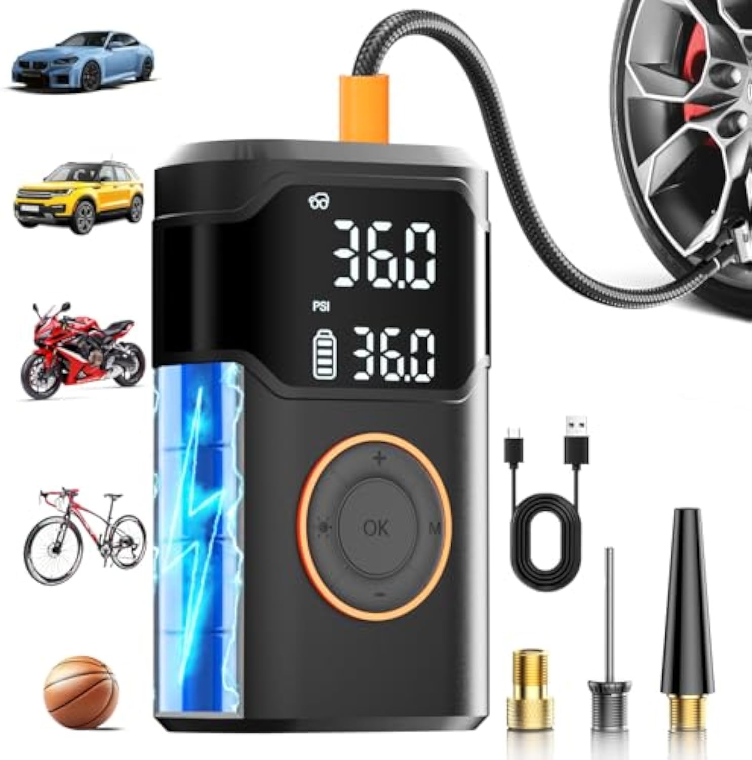 Otomatik Şarj Edilebilir Elekt - Air Compressor Mini incelemesi ve fiyatı