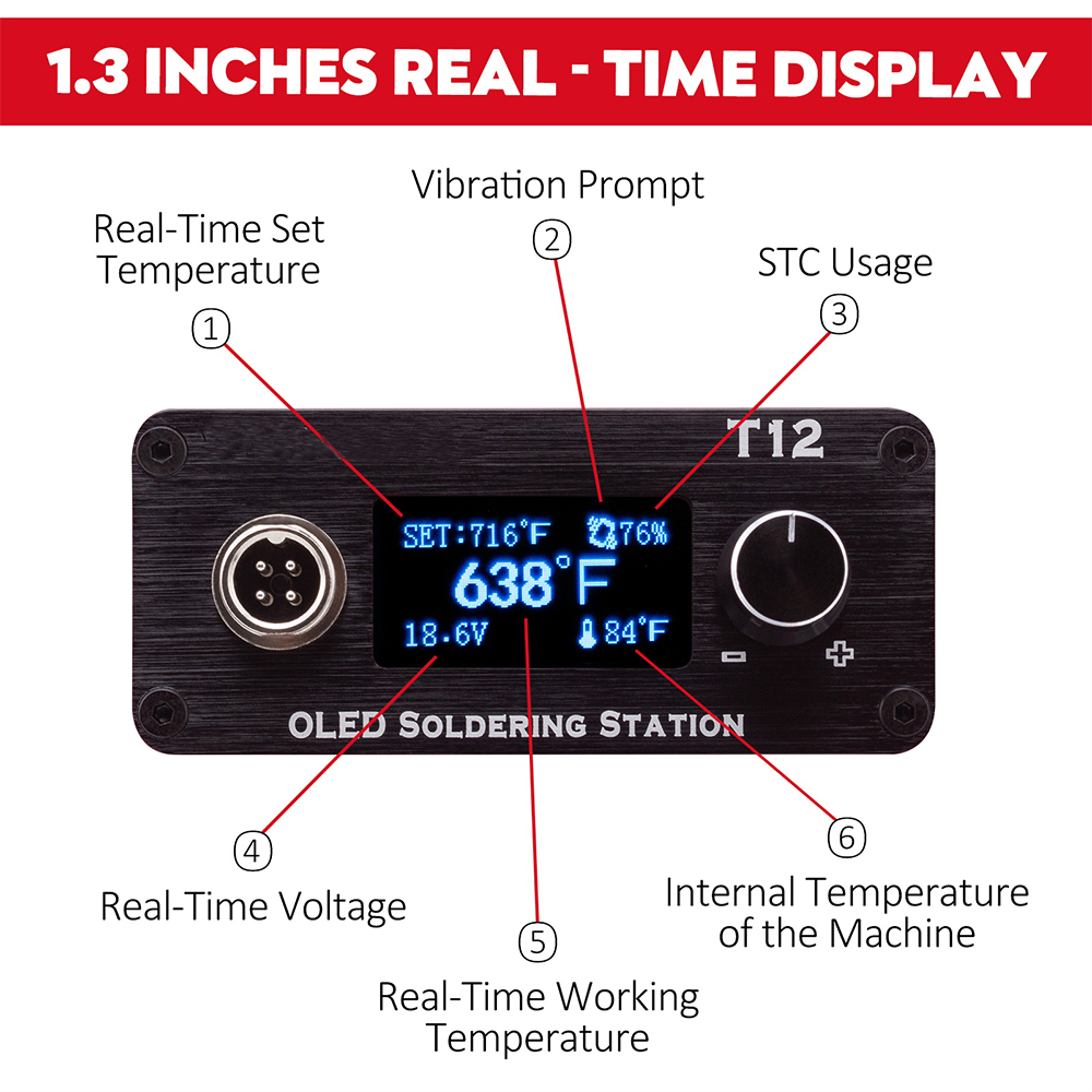 OLED T12 Havya İstasyonu Ayarl - Power Tools Hitachi incelemesi ve fiyatı