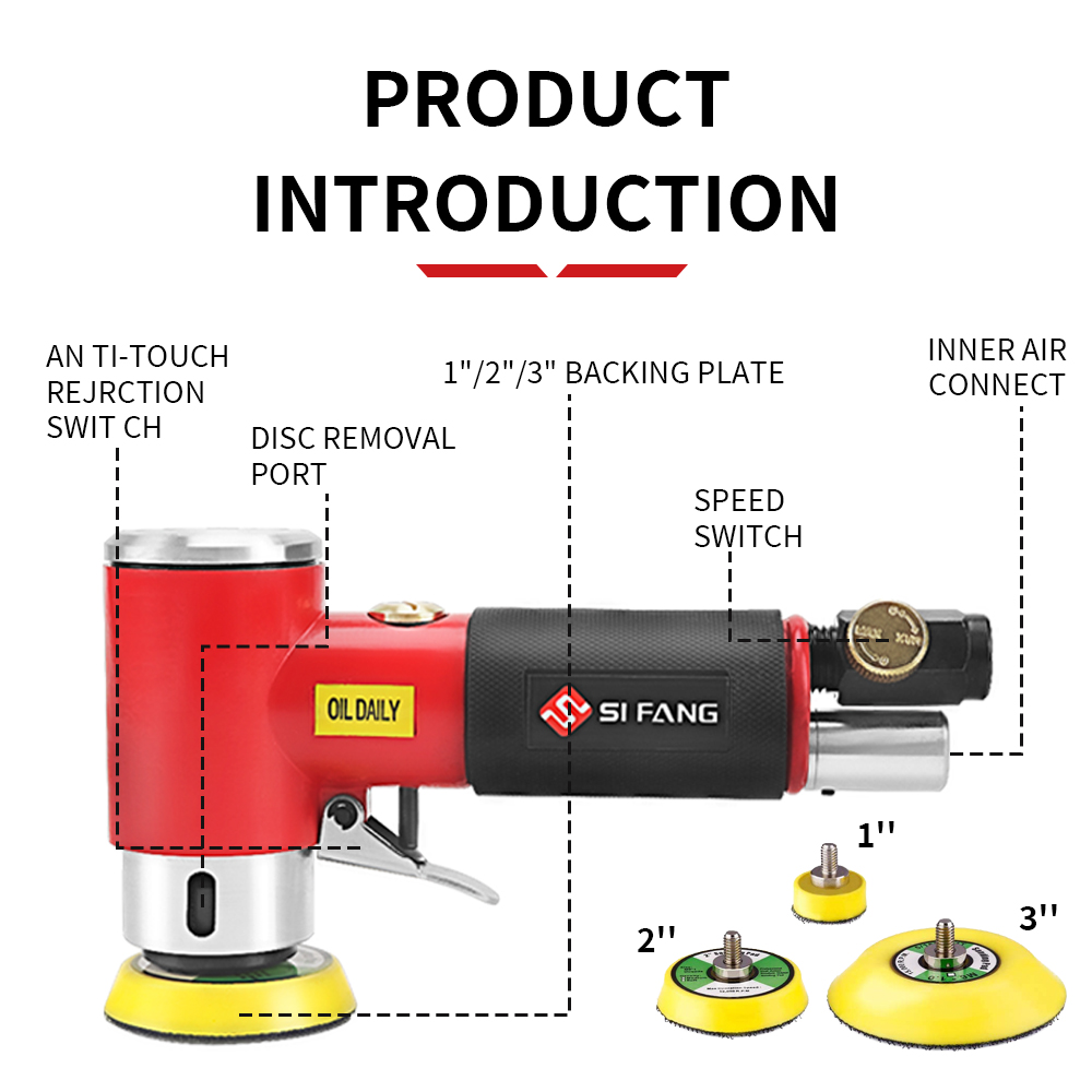 SIFANG rastgele yörünge havalı - Power Tools Sander incelemesi ve fiyatı